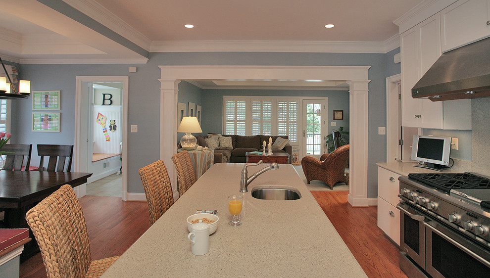 Kitchen And Great Room Traditional Kitchen Dc Metro By Finecraft Contractors Inc