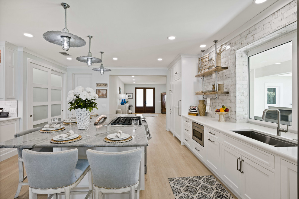 Kitchen & Master Bath with Crystal Beach Style Kitchen