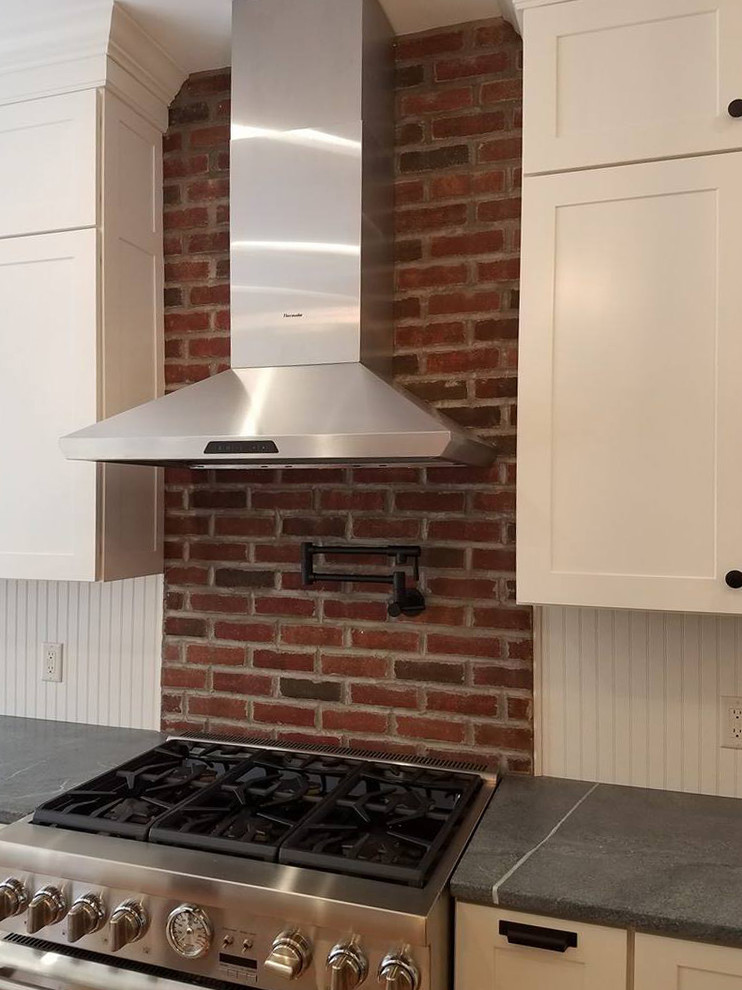 Kitchen Brick Backsplashes Farmhouse Kitchen Cincinnati by Midwest Mosaic, Inc. Houzz
