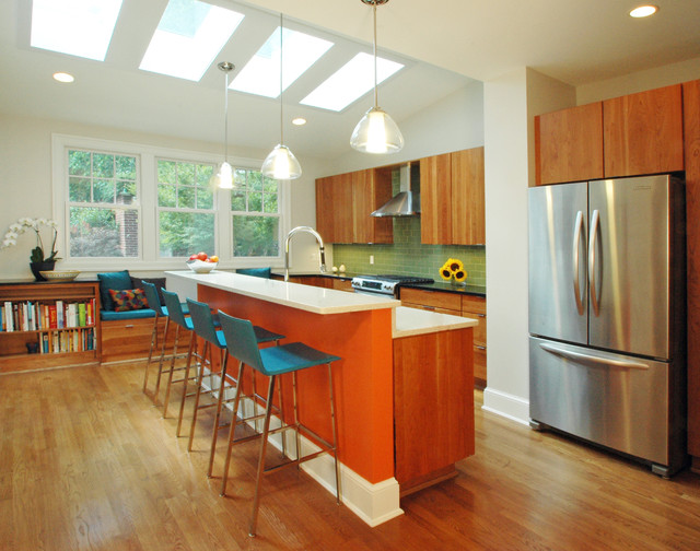 Kitchen Bump Out Addition Contemporary Kitchen Dc Metro By Merrick Design And Build Inc Houzz
