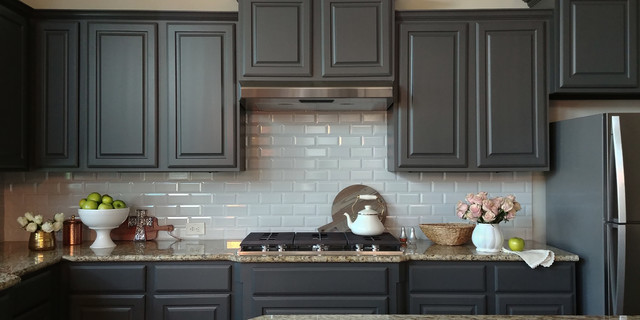 kendall charcoal kitchen wall