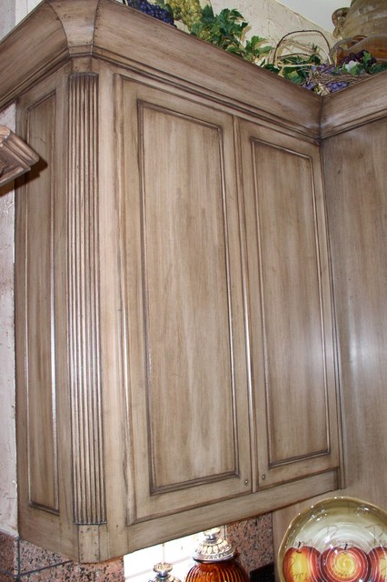 Kitchen Cabinets Before After, Whitewash Oak Cabinets Before And After