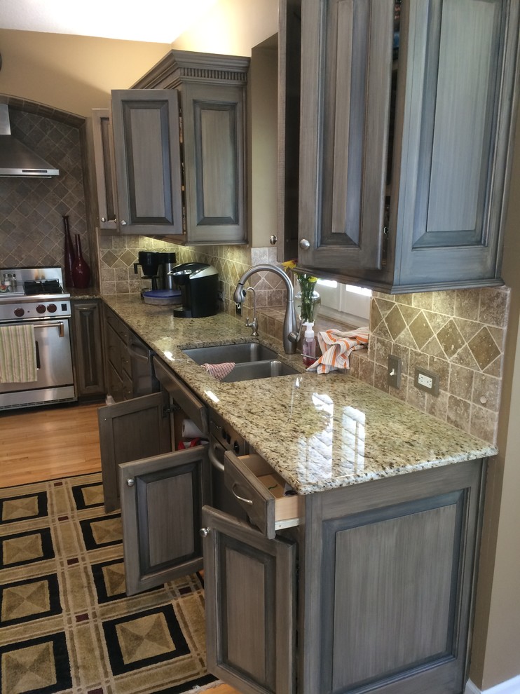 Kitchen Cabinets Blonde Pickled To Medium Gray Contemporary Kitchen Little Rock By Falkner And Co Houzz