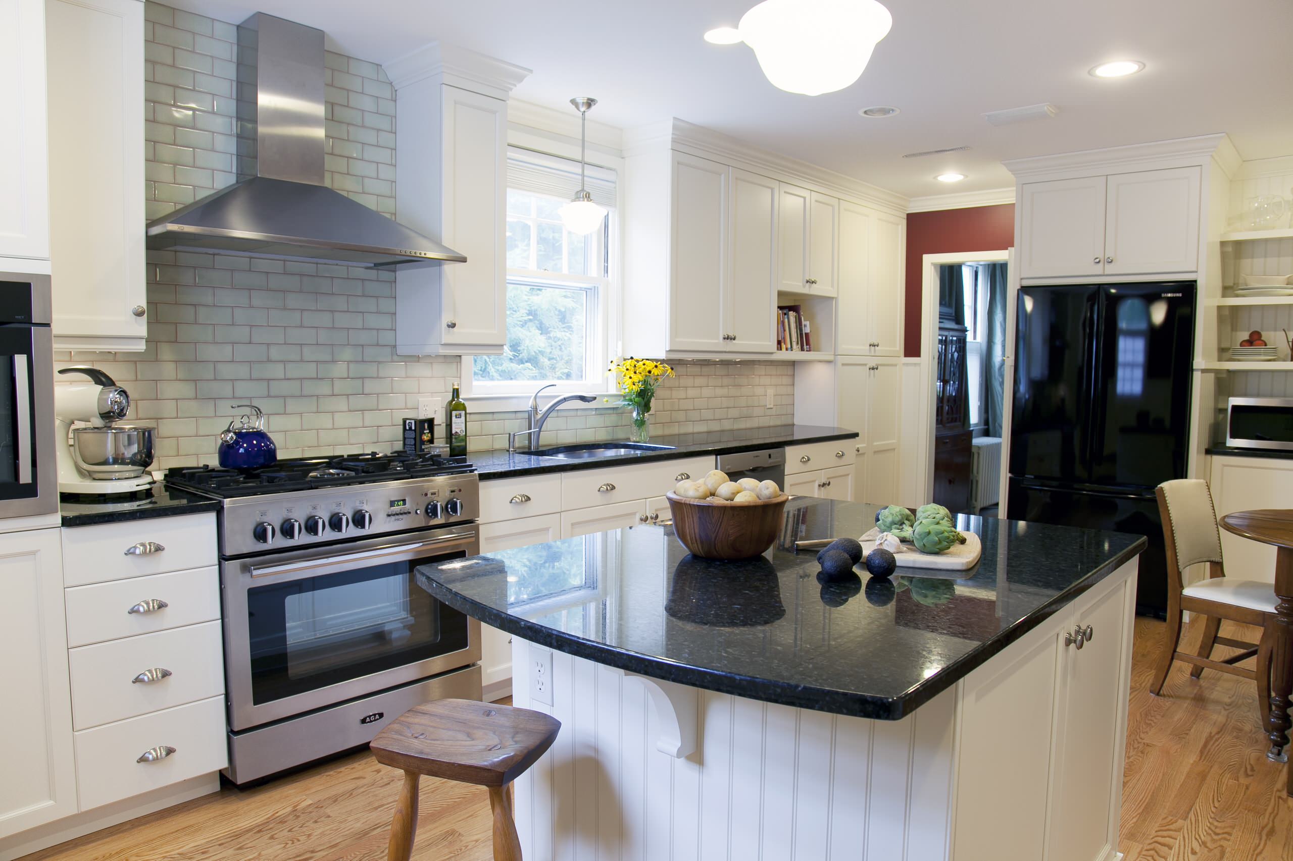 kitchen backsplash ideas black granite countertops