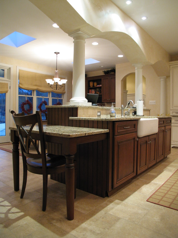 This is an example of a mediterranean kitchen in Philadelphia.