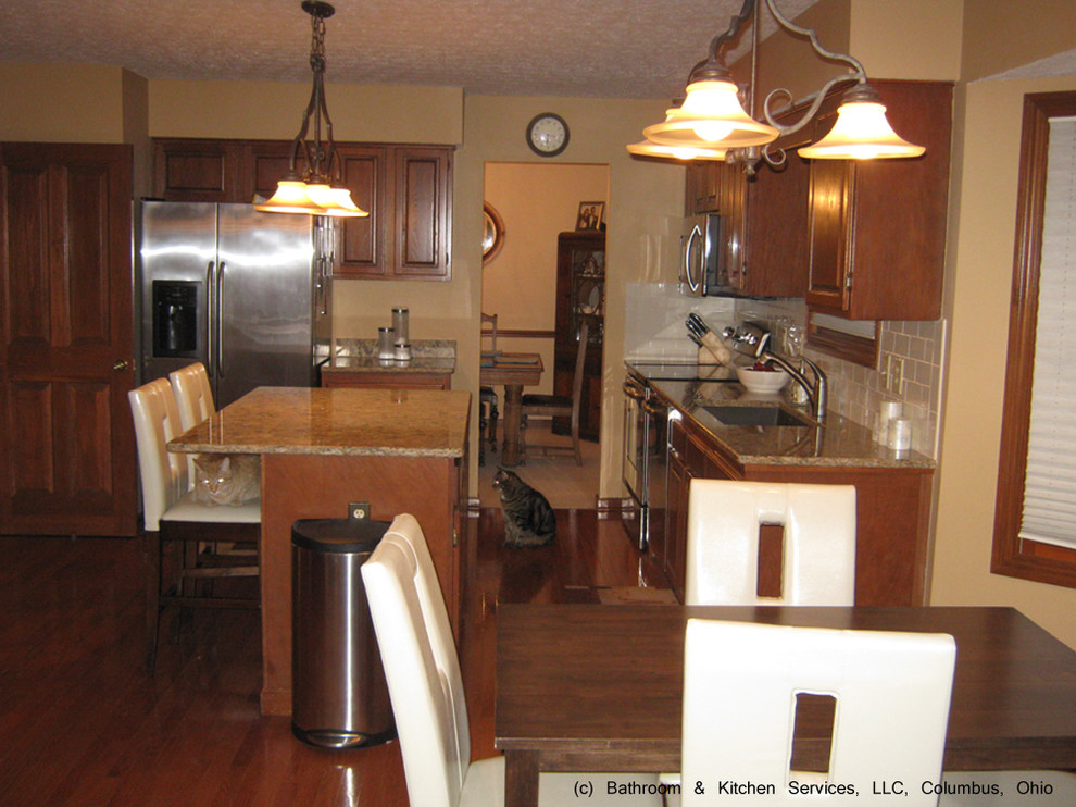 Kitchen countertop backsplash upgrade Traditional Kitchen