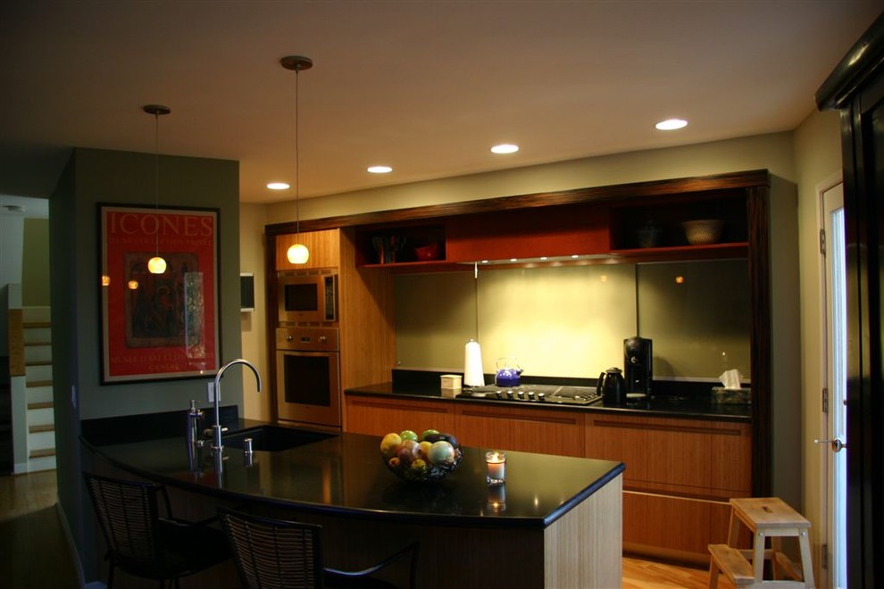 Example of an asian kitchen design in Los Angeles