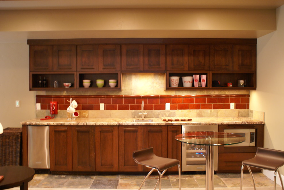 Contemporary kitchen in Salt Lake City.