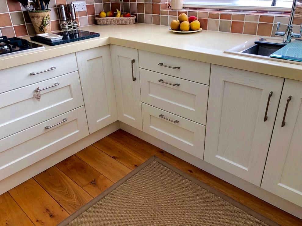 Inspiration for a rural kitchen in Oxfordshire with beige worktops.