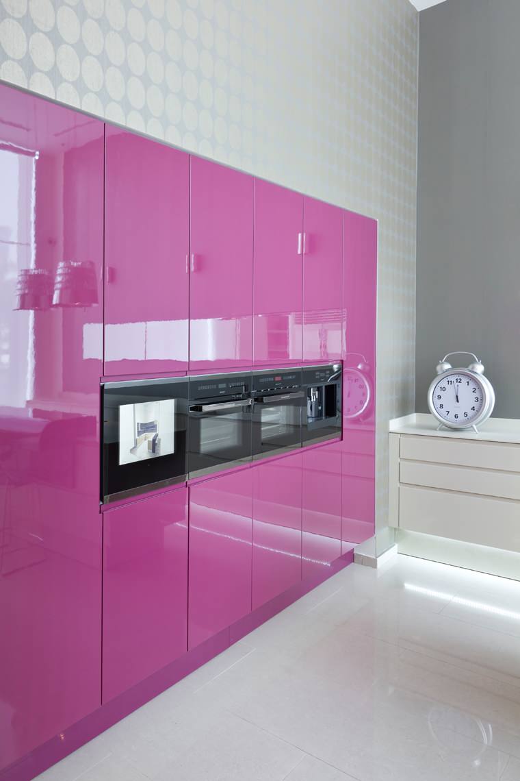 Kitchen Appliances Monochrome Single Pink Purple Stock