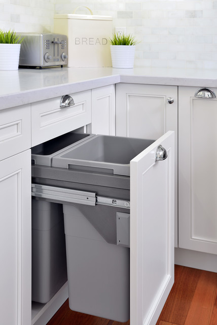 Pullout Waste And Recycling Cabinets, Kitchen Island With Waste Hole