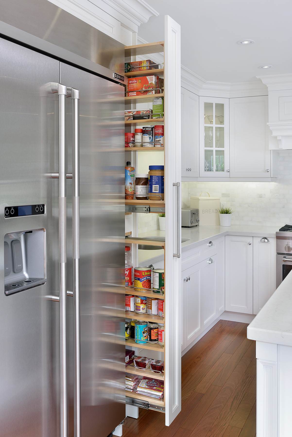 Tall Pull-out Pantry - Modern - Kitchen - Houston - by Cabinet Innovations