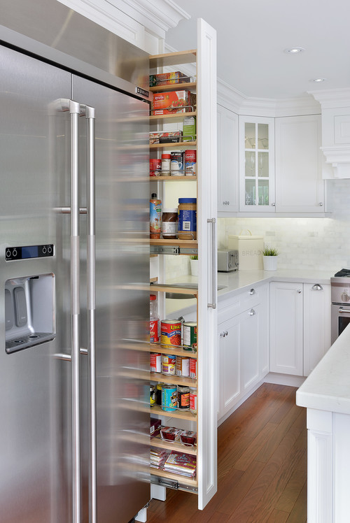 small kitchen design ideas - smart storage