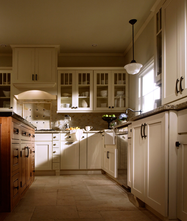 Kitchen in White Craftsman Kitchen Seattle by Buyer's Market