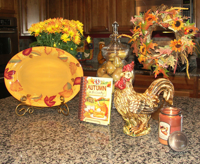 Kitchen Island Decorated For Fall American Traditional Kitchen Dc Metro Houzz