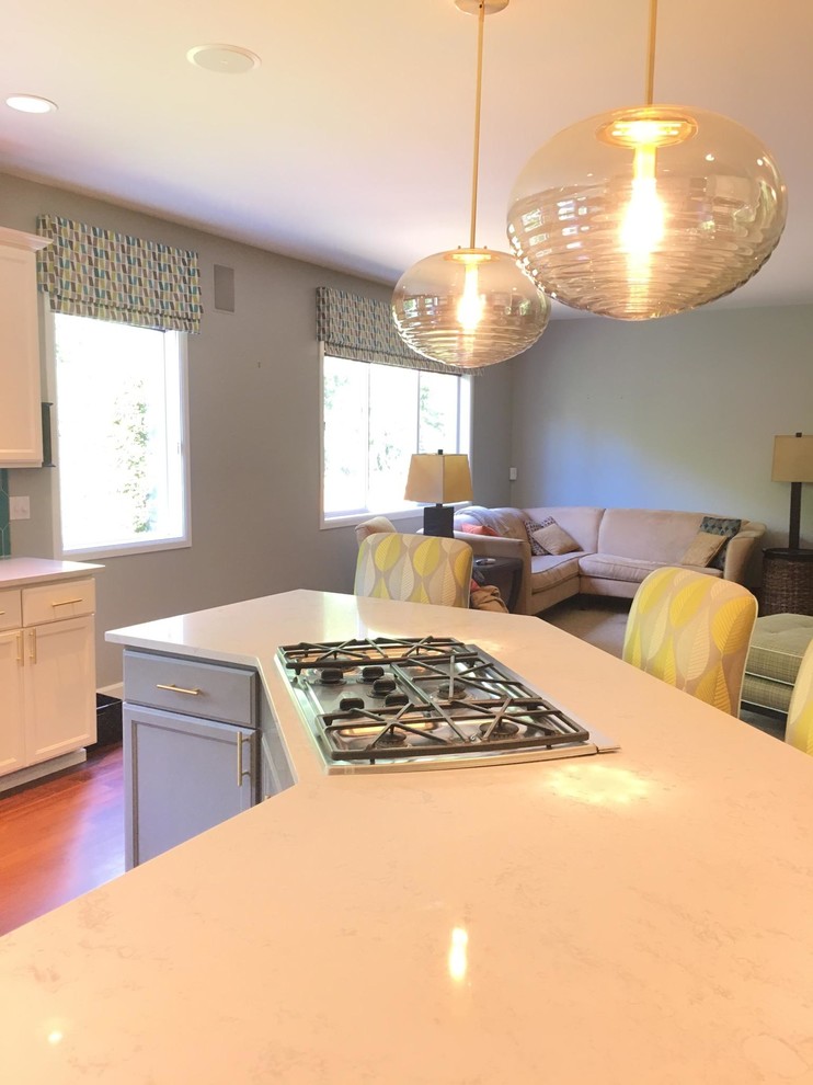 Kitchen island- Mid Century inspired remodel - Midcentury - Kitchen ...