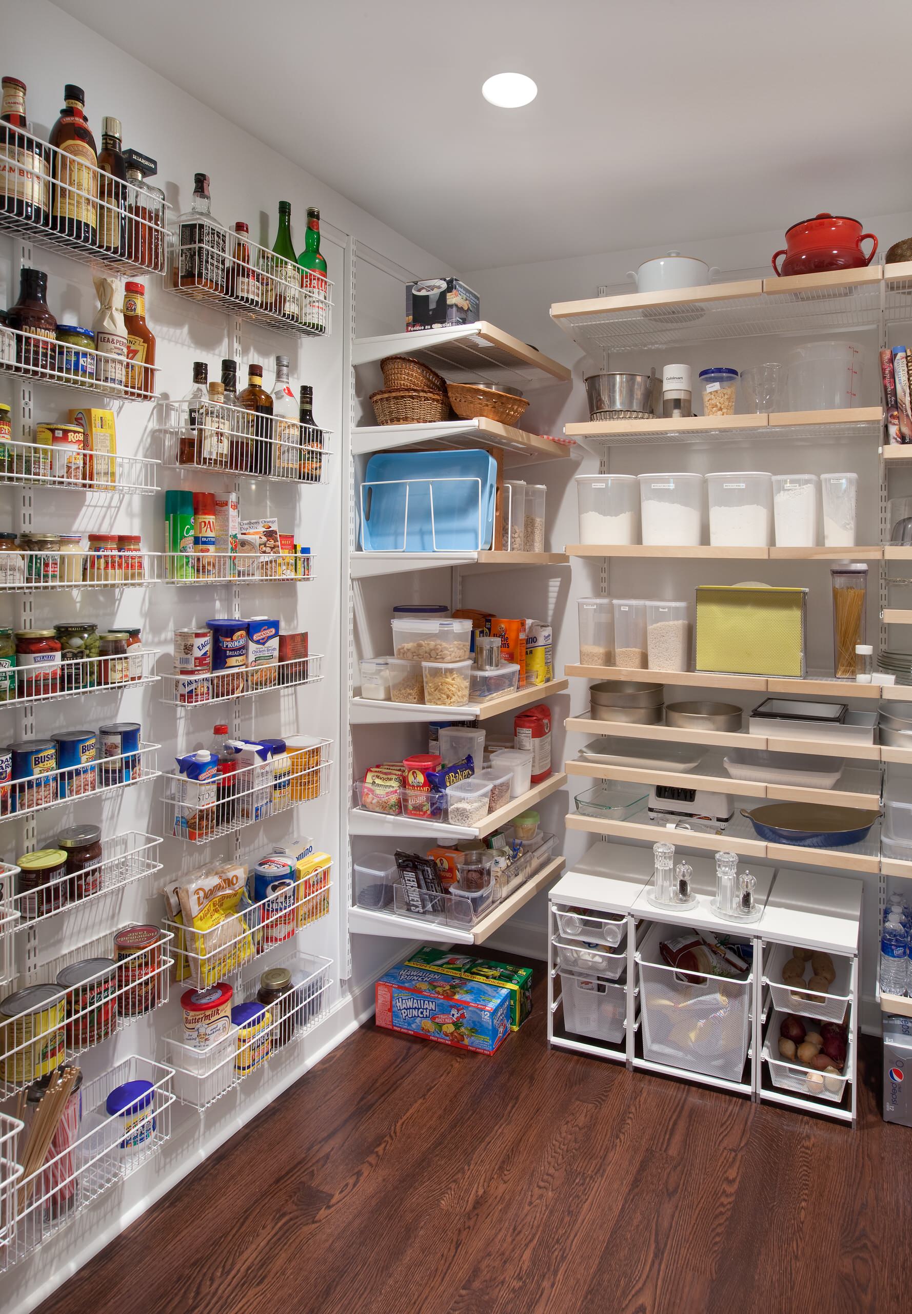 Wire Shelving For Pantry Houzz, Wire Pantry Shelving Solutions