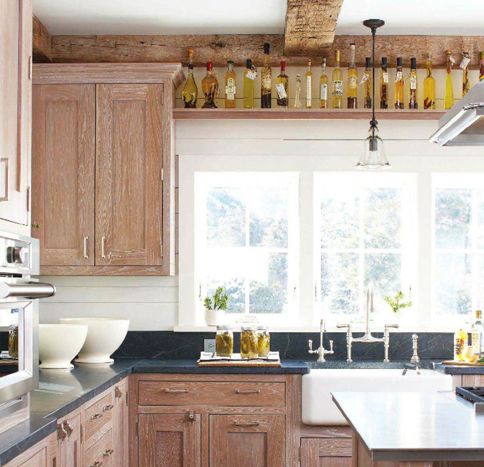 Photo of a rustic kitchen in New York.