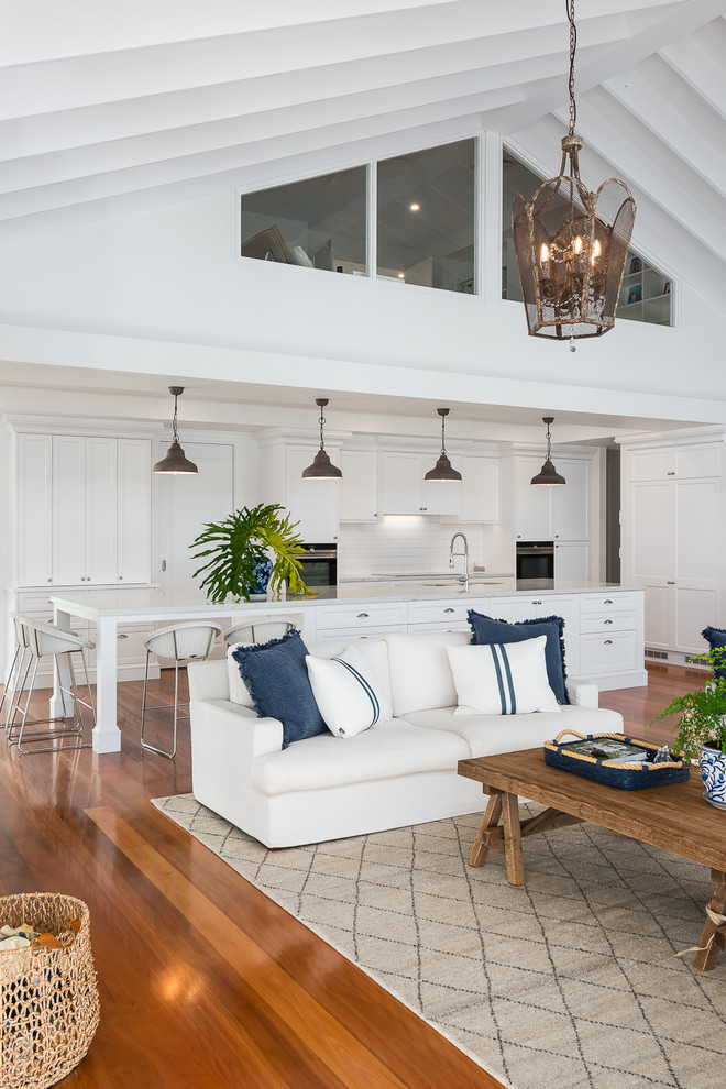 Inspiration for a coastal kitchen remodel in Gold Coast - Tweed