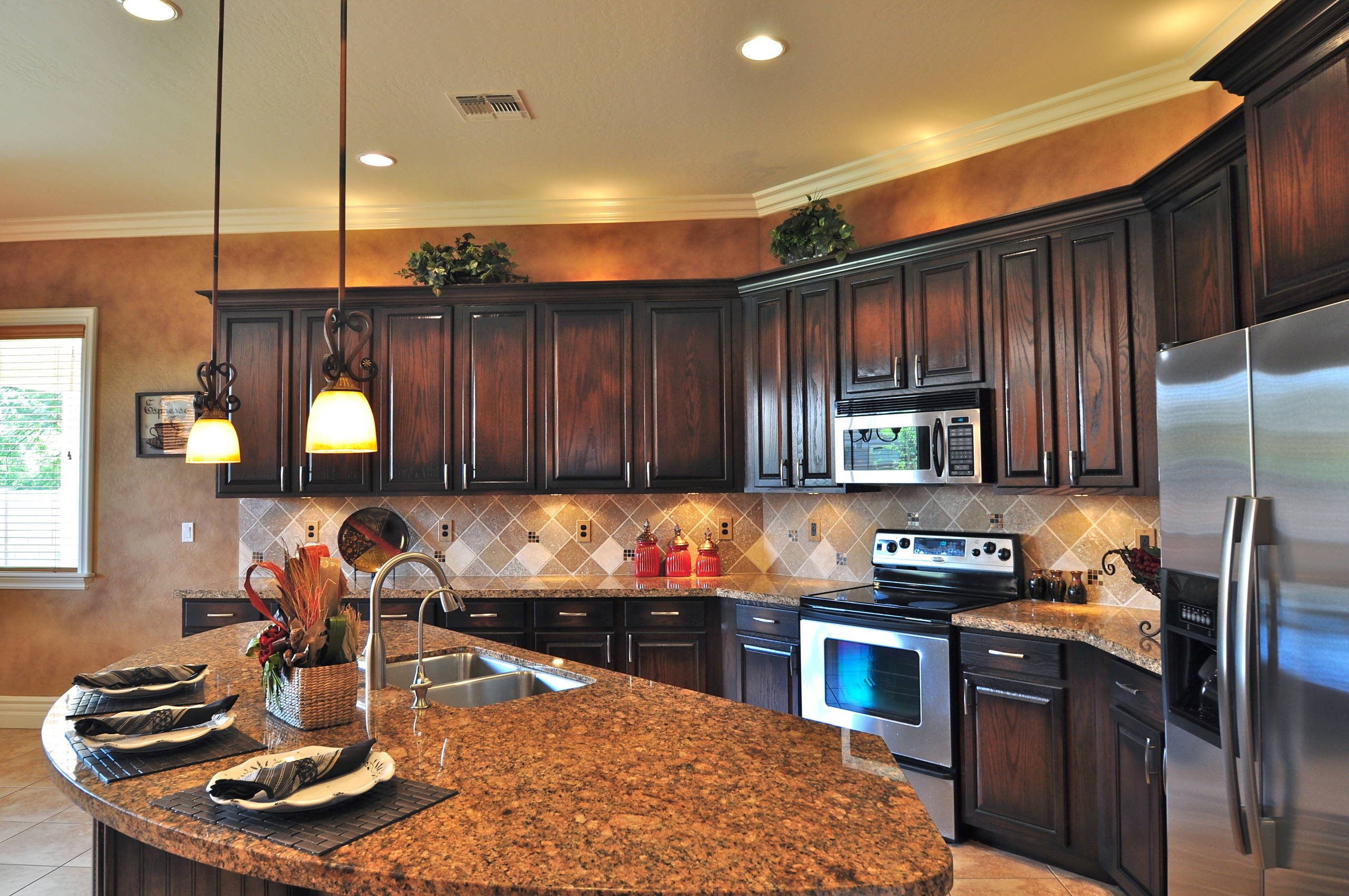 Dark Oak Cabinets Houzz