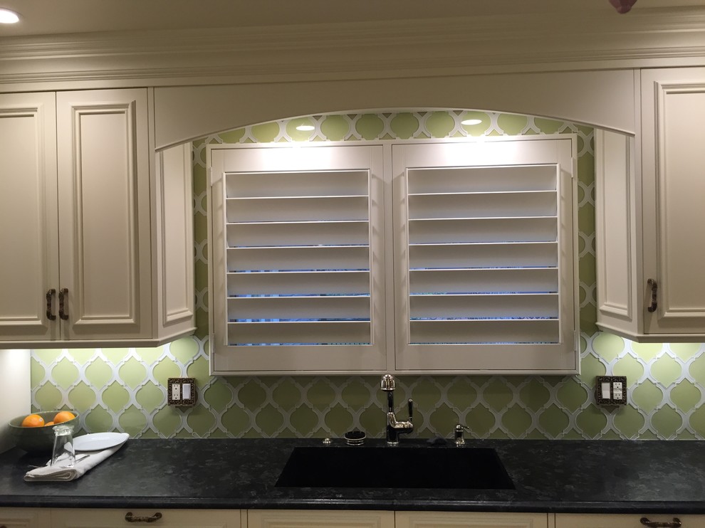 Kitchen Plantation Shutter look! Farmhouse Kitchen Denver by