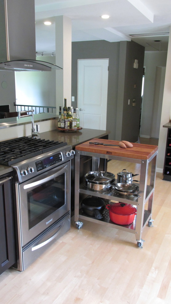 Kitchen Portable Work Station Contemporary Kitchen Chicago Houzz