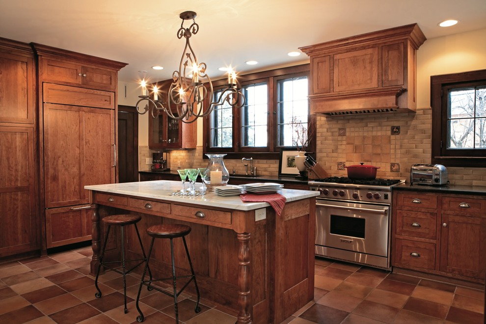 Photo of a contemporary kitchen in Milwaukee.
