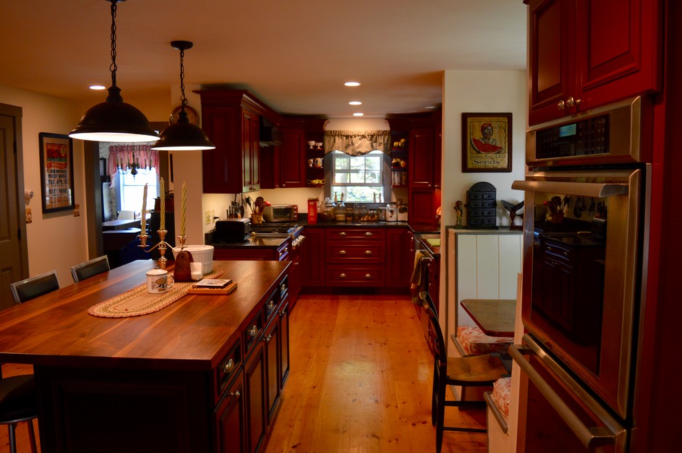 Kitchen remodel and 2nd floor addition - Farmhouse - Kitchen - Boston