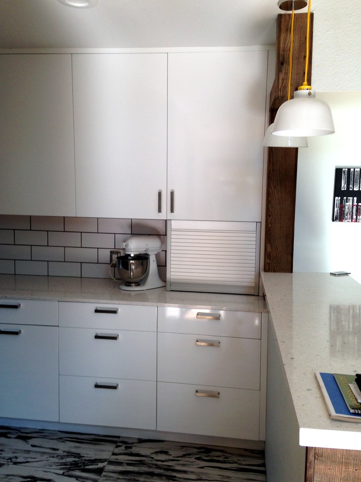 Kitchen remodel appliance garage and bar - Contemporary ...