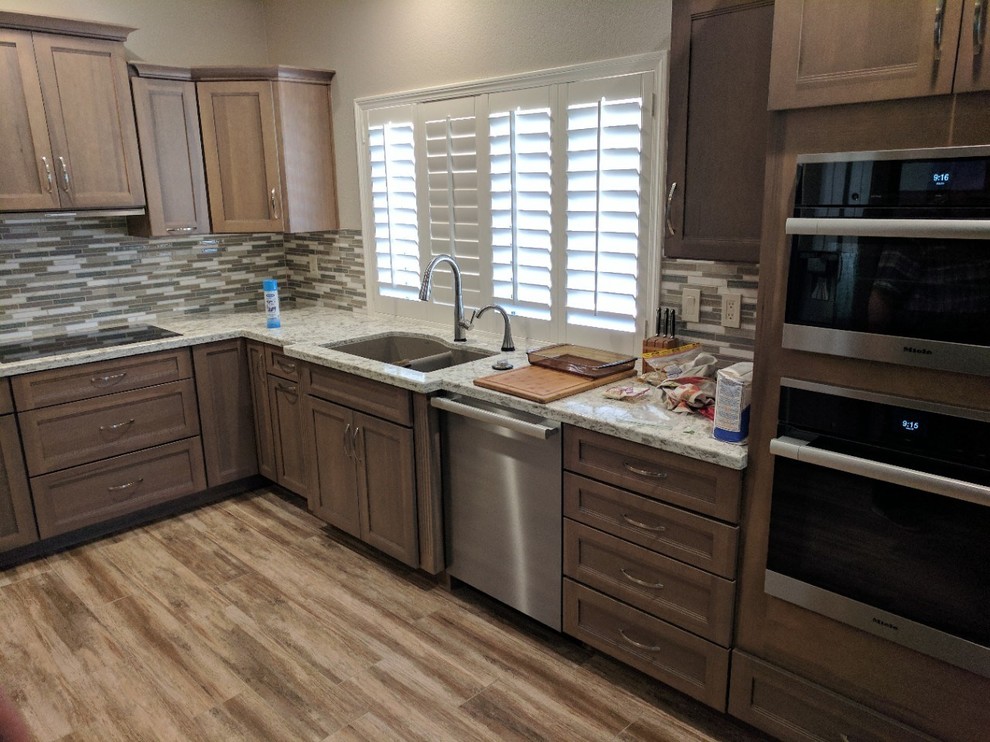 Kitchen Remodel in Oatmeal Slate Color Scheme - Rustic - Kitchen