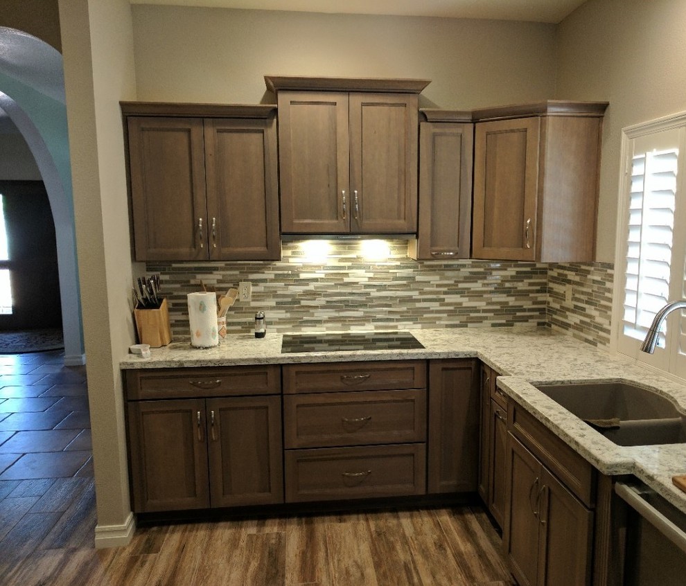 Kitchen Remodel in Oatmeal Slate Color Scheme - Rustic - Kitchen ...