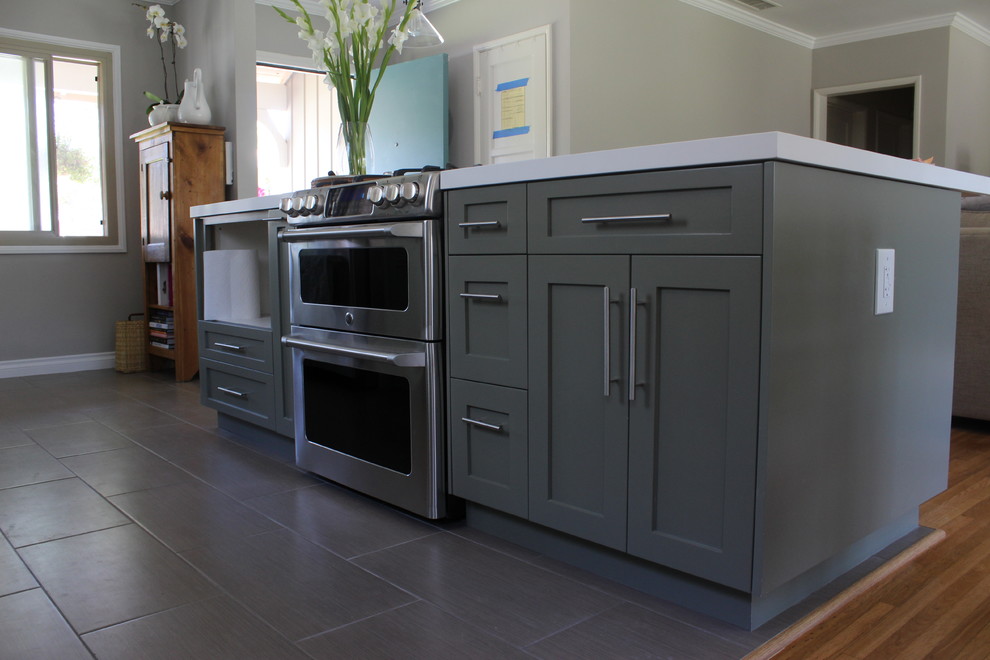 Kitchen Remodel Los Angeles Project 89th Complete View Modern