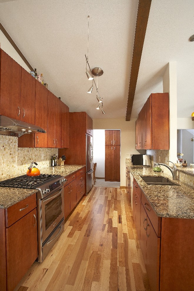 Kitchen - contemporary kitchen idea in Denver