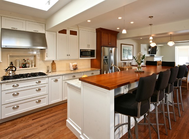 Kitchen Remodel White Cherry Cabinets Traditional Bridgeport By Built Rite Remodeling Llc Houzz Ie