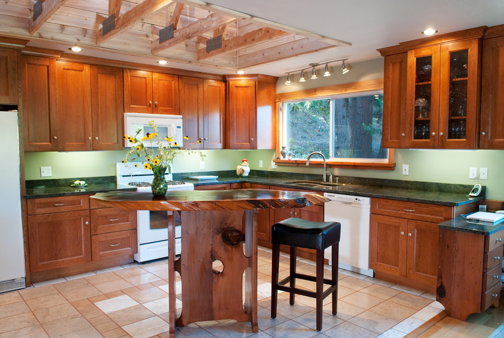 This is an example of an eclectic kitchen in Sacramento.
