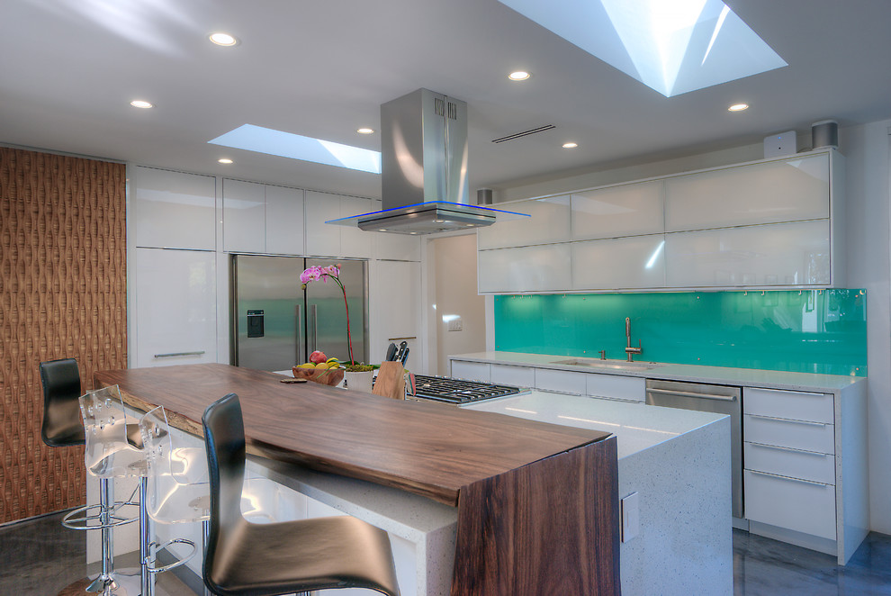 Example of a mid-sized minimalist kitchen design in Phoenix
