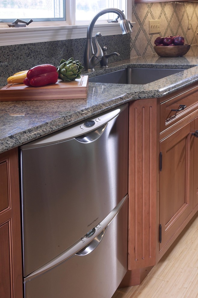 Kitchen sink detail Eclectic Kitchen Boston by Westborough