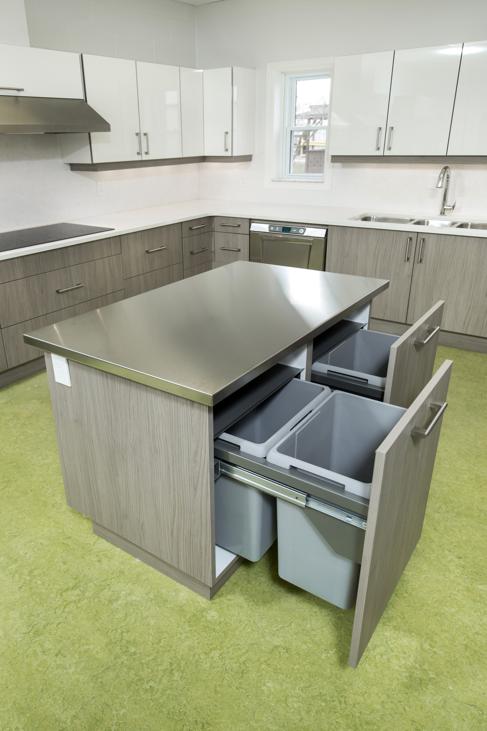 Waste and recycling #bin  Kitchen cabinet design, Kitchen interior, Kitchen  furniture design