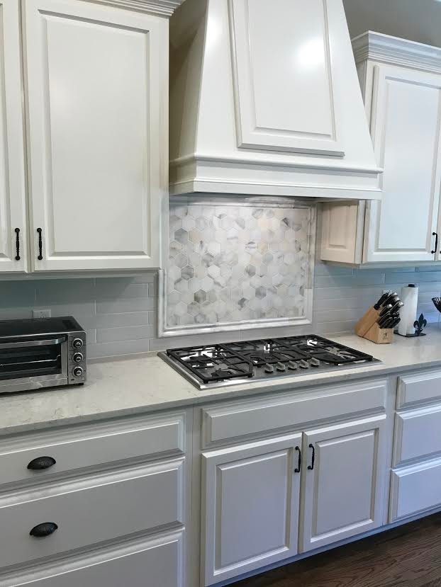 Kitchen- Tile Backsplash - Contemporary - Kitchen - New ...