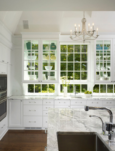 Great Idea Windows Behind Kitchen Cabinets