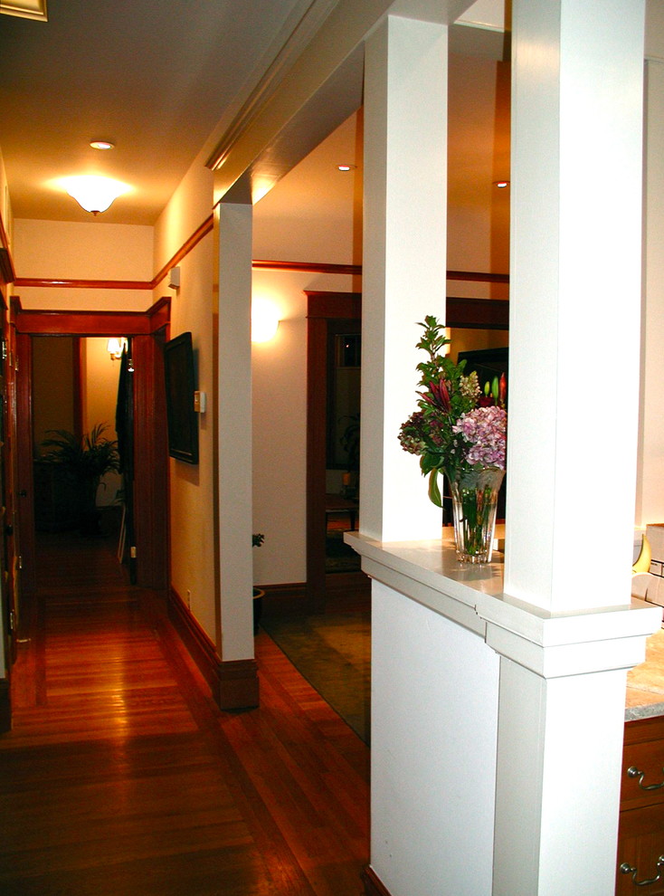 Kitchen with Columns - Traditional - Kitchen - San Francisco - by ...