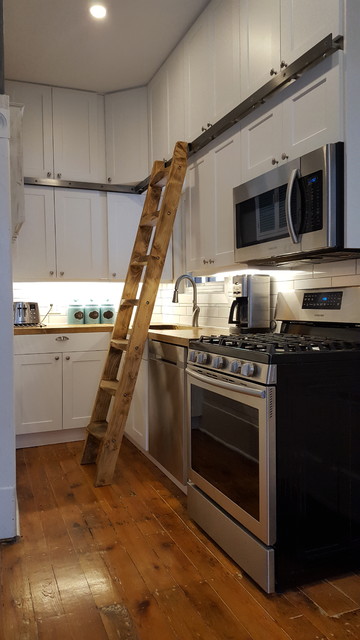 Kitchen With Library Ladder Rustic Kitchen Toronto By CHIZLD   Kitchen With Library Ladder Chizld Design And Construction Ltd Img~54a1e9bf08eb9d9f 4 0732 1 2b5616d 