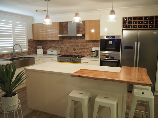 Kitchen with Timber Tops - Eclectic - Kitchen - Sydney - by Nouvelle ...