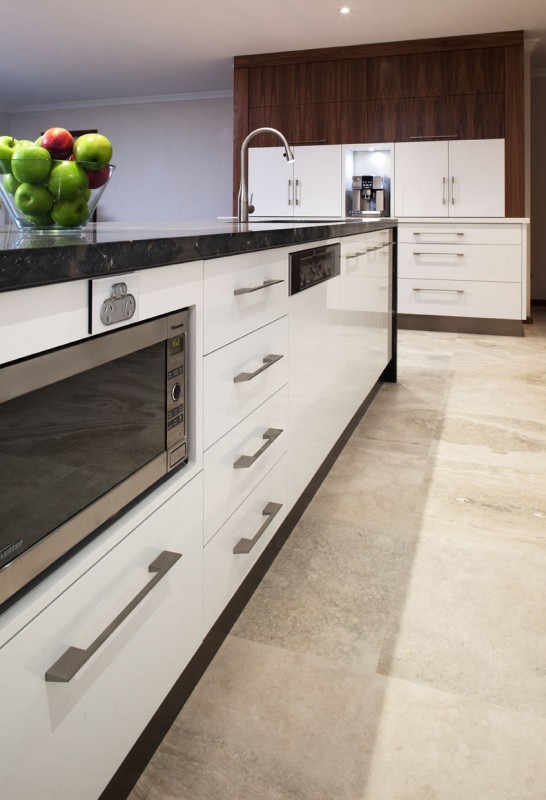 Photo of a contemporary kitchen in Perth with granite worktops.