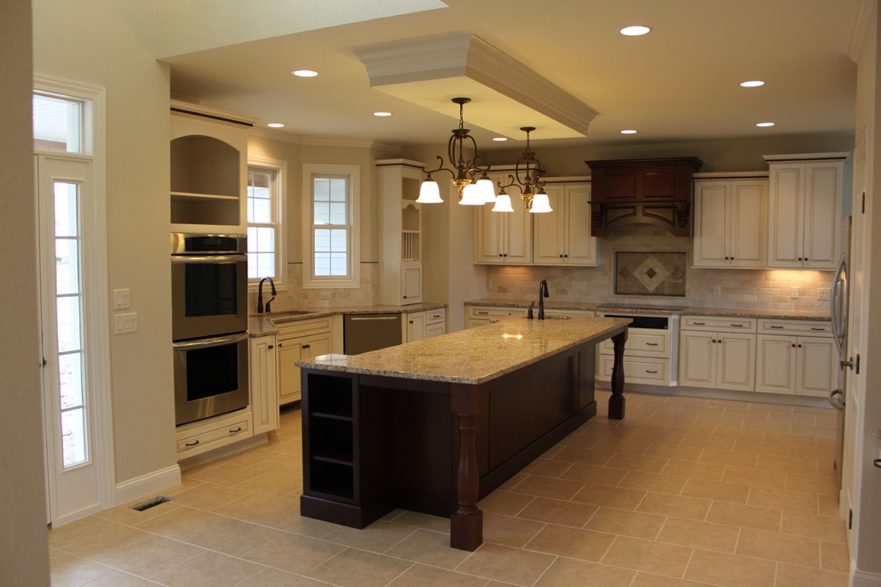 Inspiration for a large traditional kitchen in Other.