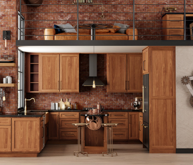 Canyon Creek Cornerstone Equinox Door Industrial Kitchen