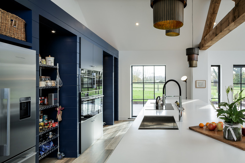 Design ideas for a contemporary kitchen in Cheshire.
