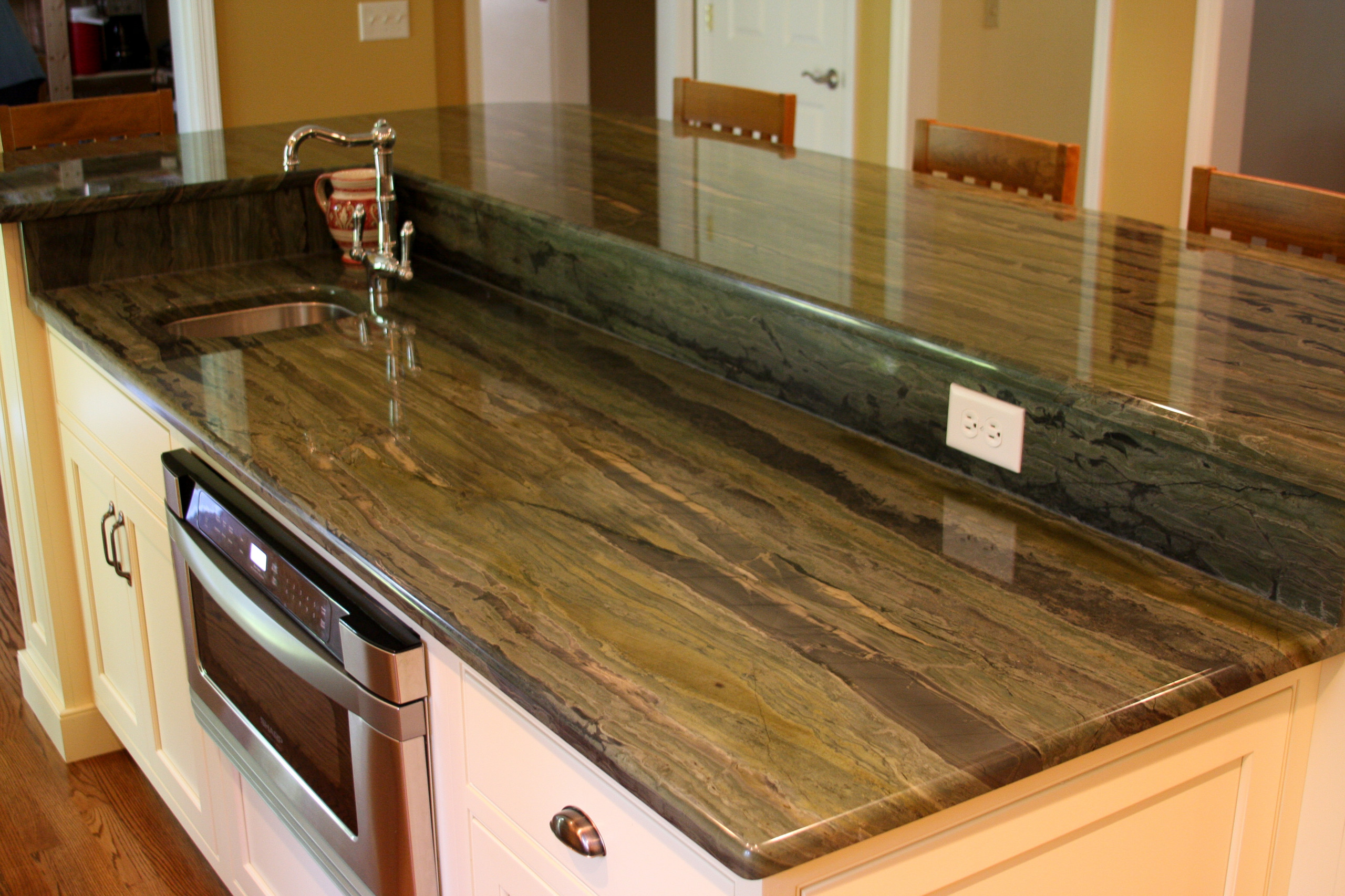 Verde Bamboo Quartzite Kitchen Countertop from United States 