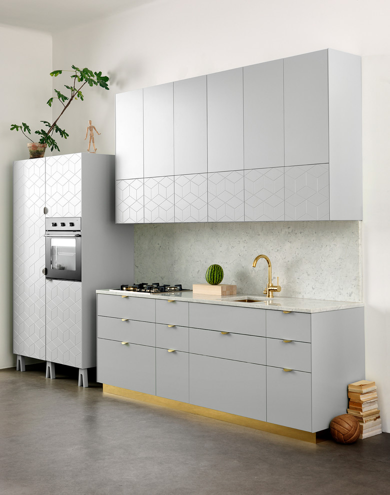 Example of a danish kitchen design in Stockholm