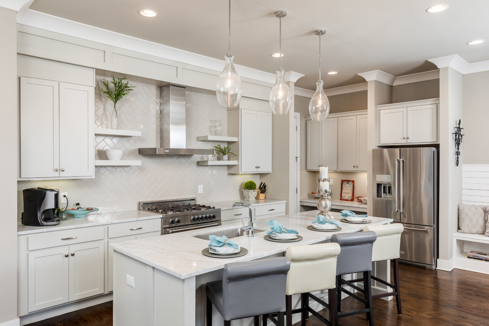 Example of a trendy kitchen design in Nashville